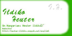 ildiko heuter business card
